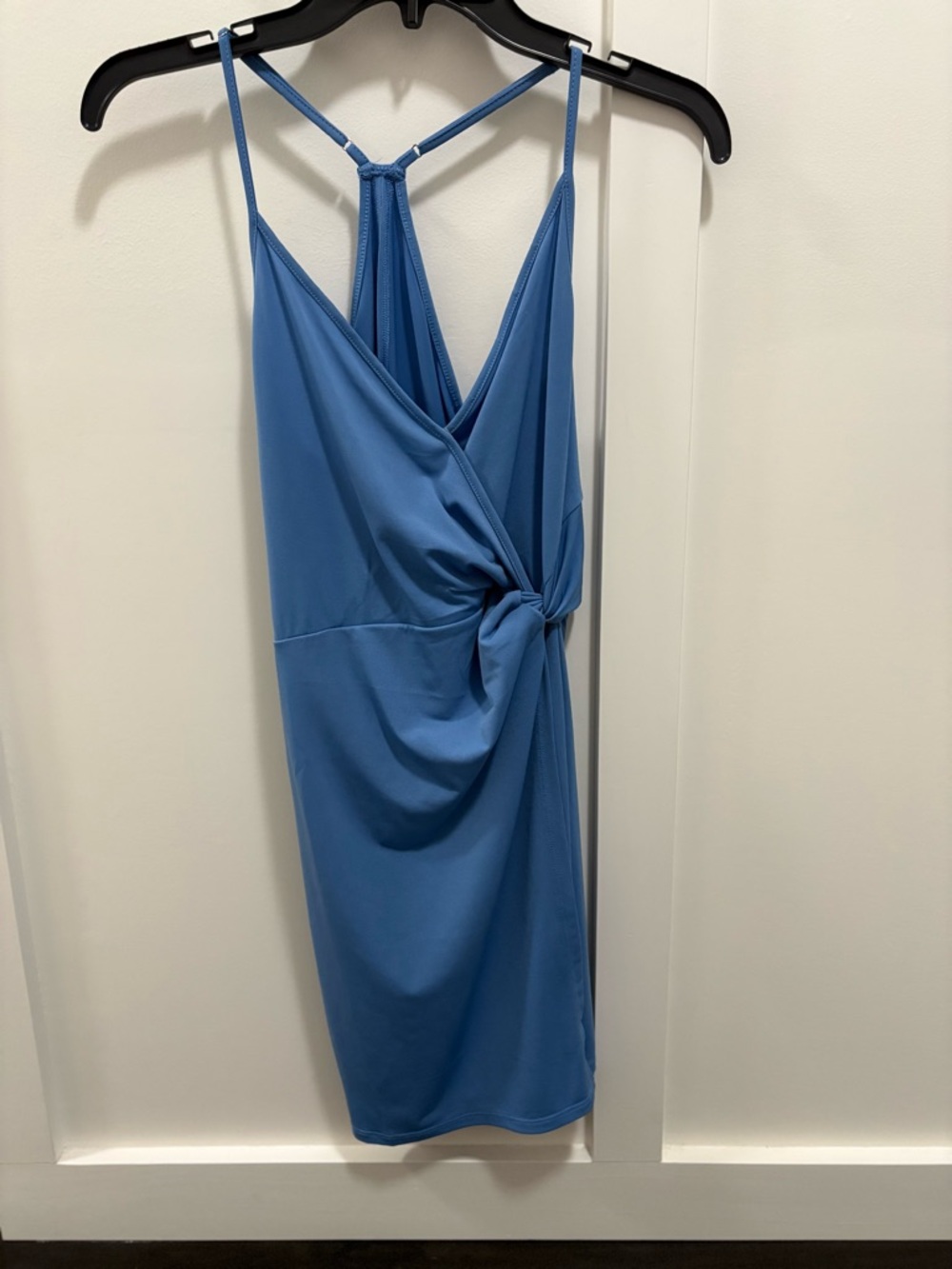 BCBGeneration Blue Knot-Detail Mini Dress